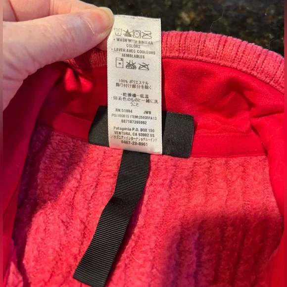 Patagonia Better Sweater Ribbed Marsupial 1/2 Zip Mock Neck ‘Jeweled Berry’ Sz S - Picture 10 of 13